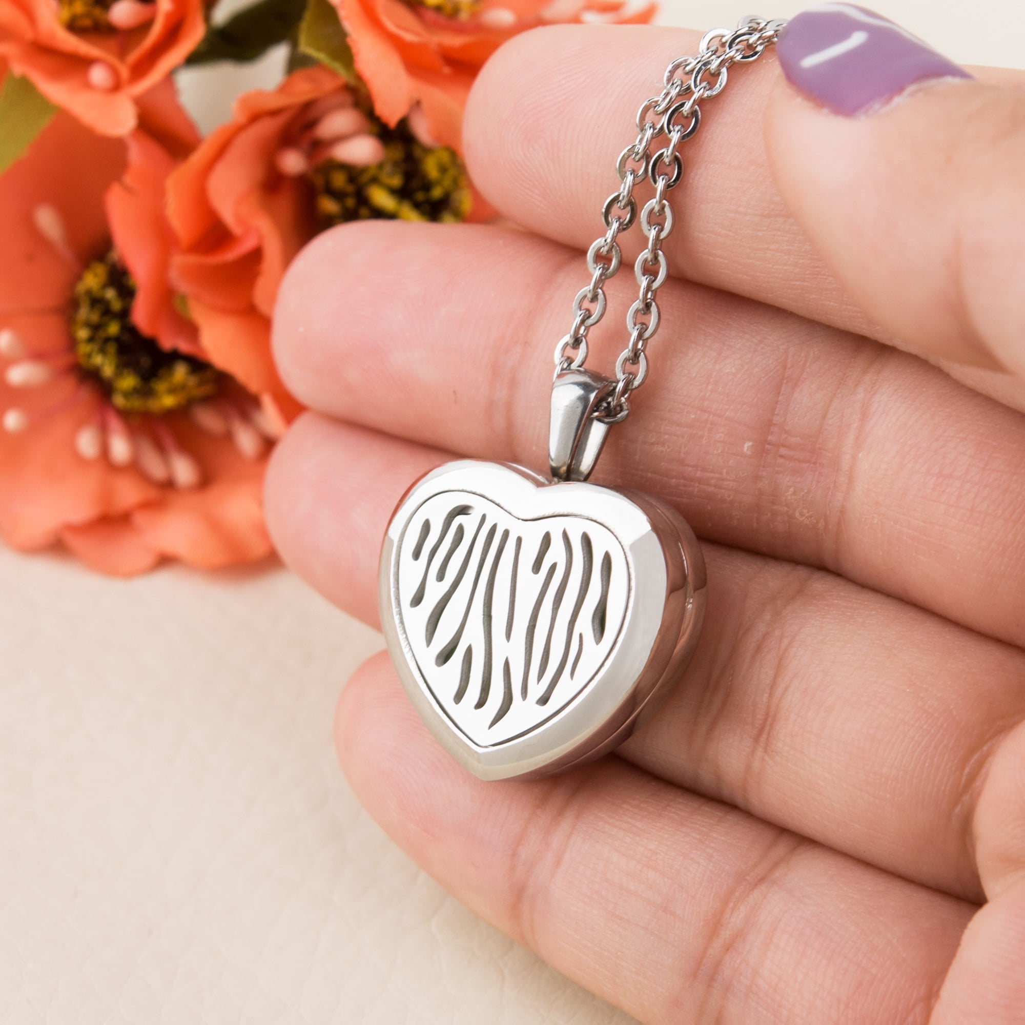 Anavia Anniversary Gift for Mom, Essential Oil Necklace, Aromatherapy Jewelry, Diffuser Necklace, Gift for Wife, Wife Birthday Gift, Gift for Girlfriend, Friend Gift, Gifts for Mom- Lemongrass Oil