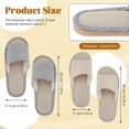 thumbnail image 3 of Zapatillas de casa desechables Mepase para invitados, 8 pares, 3 of 7