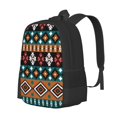thumbnail image 2 of DouZhe Lightweight Backpack, Bohemian Ethnic Tribal Style Prints Travel Outdoor Hiking Bag School Bookbag Casual Daypack Backpacks for Women Men, 2 of 7