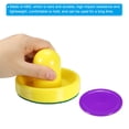 thumbnail image 4 of Uxcell 96mm Air Hockey Pushers Yellow with Pads and 4Pcs Air Hockey Pucks, Handles Paddles Replacement Accessories, 4 of 6