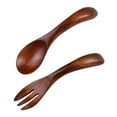 thumbnail image 1 of 1 Set of Wooden Children's Tableware Cutlery Set Creative Kitchen Supply, 1 of 8