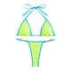 thumbnail image 2 of Conjuntos de bikini Prolriy para mujer, bikini de verano, traje de baño de playa de tela cómoda, conjunto de traje de baño dividido para mujer, trajes de baño para mujer, verde S, 2 of 5