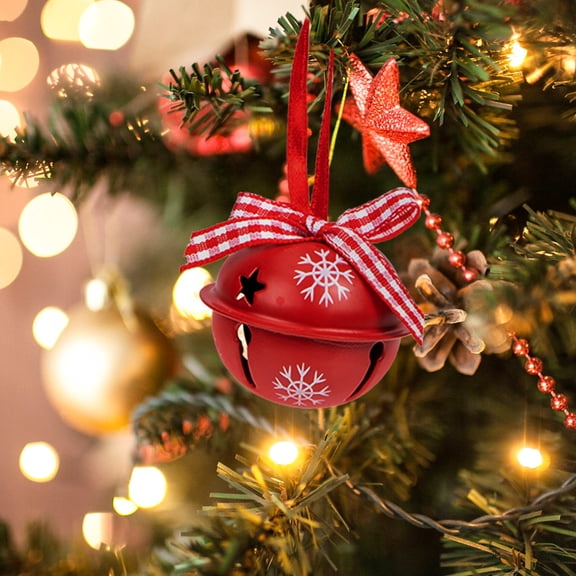 ELAYARD 12Pcs Xmas Tree Hanging Props Stylish Christmas Bell Ornament with Fine Craftsmanship