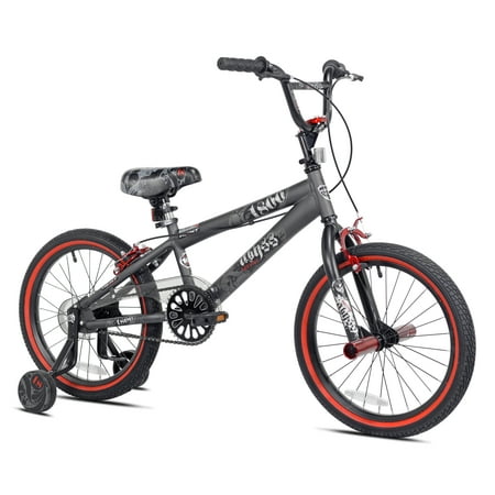 Kent 18 In. Abyss Boy s Freestyle BMX Bike  Charcoal Gray