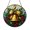 Acrylic 3.5 Inch, variant on Holiday Season Bell Scene Stained Glass Style Decorative Window Panel, Winter Hanging Art