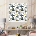 thumbnail image 3 of Designart 'Collage of Eyes And Doodles In Contemporary Style I' Modern Framed Art Print, 3 of 4