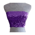 thumbnail image 4 of TRUBKH Tube Tops for Women Strapless Crop Tops Going Out Tops for Women Athletic Tank Tops for Women Mardi Holiday Sparkling Sequins Stretch Tube Top Womens Sleeveless Tops Pink One Size, 4 of 5