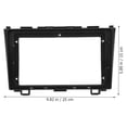 thumbnail image 2 of Phenofice Dash Cover Large Screen Frame Design ABS Black 1Set, 2 of 8