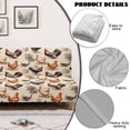 thumbnail image 6 of SCRAWLGOD Rooster Hen Print Armless Sofa Cover Anti Scratch Stretch Sofa Cover Washable 1 Piece Couch Slipcover for Living Room Decorative, 6 of 9