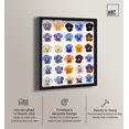 thumbnail image 2 of Pansy Patch Grid I Shadowbox Print Flower Art Decor by Art Remedy, Black Frame, 24 x 30, 2 of 6