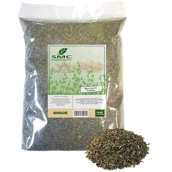 Naturejam Dried Mint Leaves (Crushed) 2 Pounds Bulk Bag-Mentha