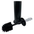 thumbnail image 2 of 17"Tall Matte Black Toilet Brush Set with Holder, 2 of 3