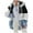 Blue, variant on Meichang Winter Coats for Women Casual Fuzzy Fleece Jackets Warm Soft Outdoor Thick Zip Up Hoodies Overcoats Loose Fit Plus Size Color Block Sherpa Jackets