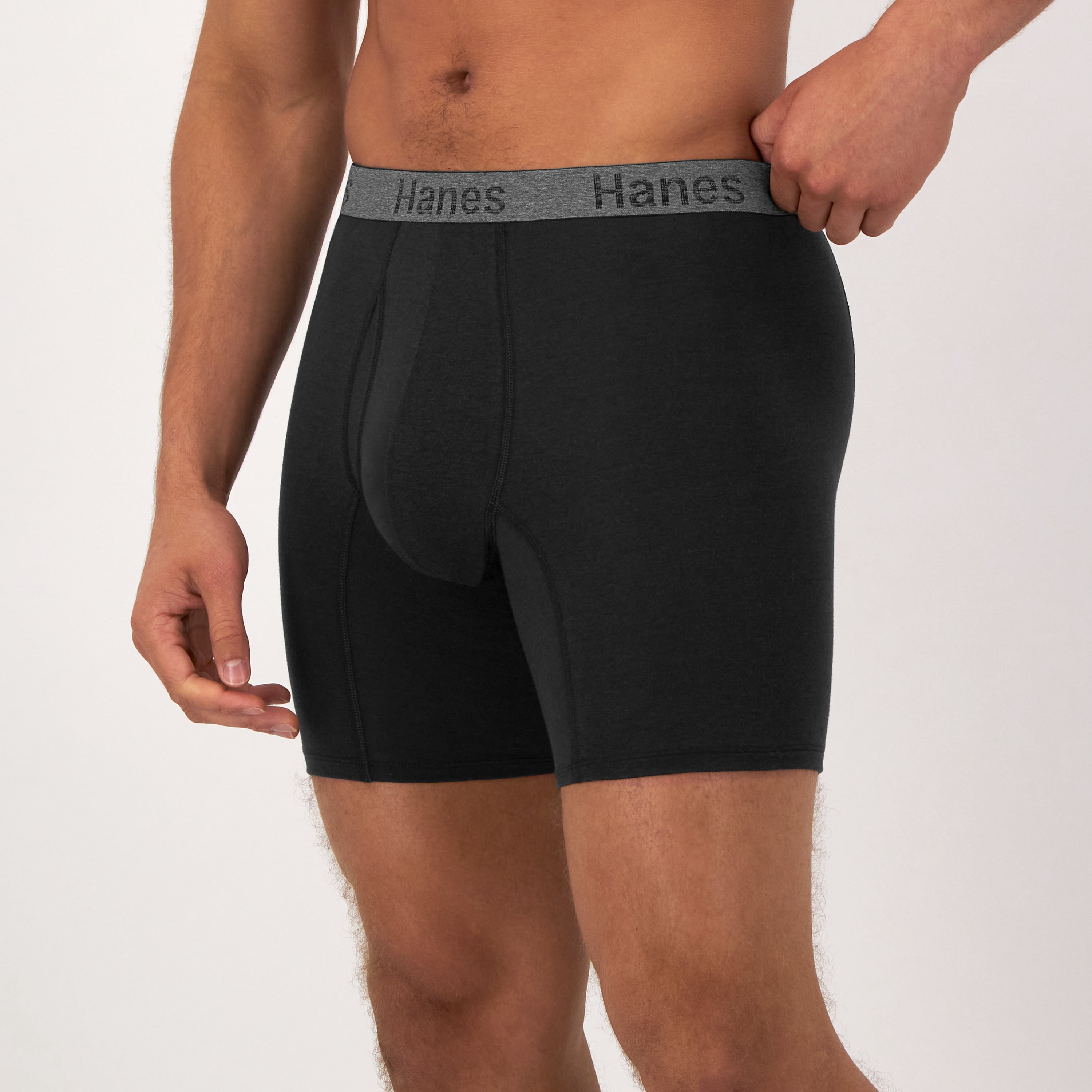 Hanes Men's Comfort Flex Fit Ultra Soft Cotton Stretch Boxer Briefs, 3 Pack
