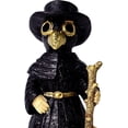thumbnail image 2 of Quemador de incienso de muñecos vudú de Plague Doctor, quemador de cono, ojos humeantes, adorno de resina de escritorio para decoración del hogar, nueva plaga, 2 of 5