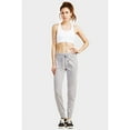 thumbnail image 2 of DailyWear Womens Juniors Lightweight Soft Cotton Jogger Pants Heather Grey, Small, 2 of 4
