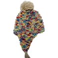 thumbnail image 5 of Black Thick Chunky Trapper Hat With Long Pom Poms, 5 of 5