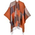 thumbnail image 5 of ZhangBaoLin Women's Tassel Shawls Wraps Warm Winter Open Front Poncho Cape Oversized Cardigan Sweater Coat, 5 of 5