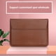 thumbnail image 5 of Kearding Bolsa de almacenamiento para portátil de cuero PU, reemplazo plegable portátil, ergonómico, para ordenador portátil, tableta, Videojuegos y accesorios Cielo azul, 5 of 6