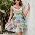 thumbnail image 3 of Sweet Donuts Sundress Sleeveless Dress Summer Women Clothes Dress for Women Dresses, 3 of 7