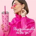 thumbnail image 6 of Barbie x Dragon Glassware 24 oz Vacuum Insulated Tumbler with Lid and Straws, Style Icon, 6 of 9