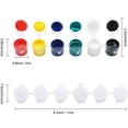 thumbnail image 3 of 30 Strips Empty Paint Strips Paint Cup Pots Storage Containers Painting Arts Crafts Supplies (5Ml/30Pc), 3 of 6