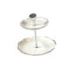 thumbnail image 4 of Soporte para alimentos, soporte para servir, soporte para cupcakes redondo multifuncional desmontable S 2 pisos blanco, 4 of 9