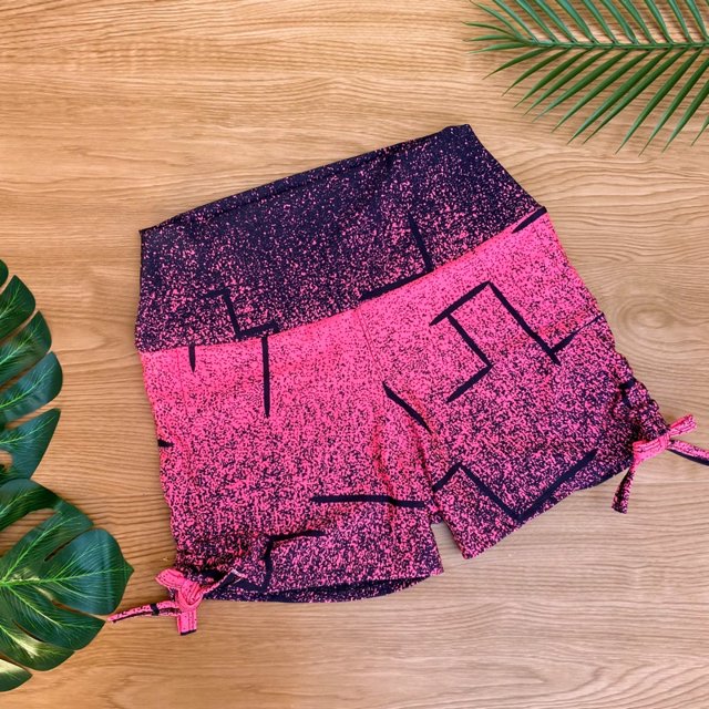 Short de gimnasia con ajuste en el lateral Fitness Sports String Short femenino para entrenar y caminar Estampados surtidos Deng Xun unisex
