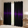 thumbnail image 2 of Homewish Purple Neon Stripes Blackout Curtains,Abstract Geometric Curtains Pack of 2 (42x84 Each), 2 of 6