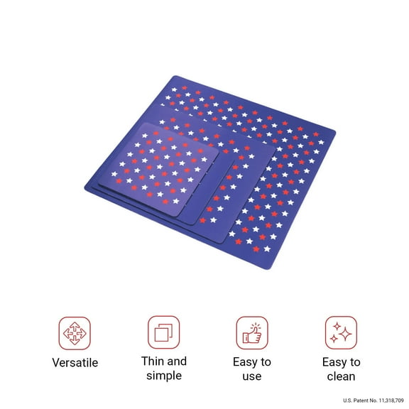 Set of 4 Kitchen Glide Mats Countertop Mat with Sliding Function Top Appliances Heat Resistant Mats for Countertop Air Fryer Heat Coffee Mat