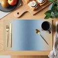 thumbnail image 2 of Blue Yellow Ombre Placemats Set of 6, Farmhouse Modern Gradient Art Placemats for Dining Table, Place Mats for Kitchen Tabletop, Waterproof Wipeable Dining Table Mats Set, 2 of 9