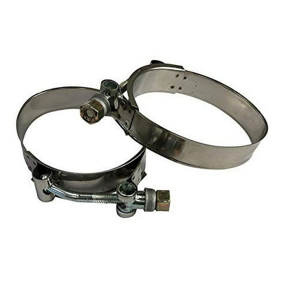 Two(2) 2.75"(80mm) ID Stainless Steel T-Bolt Clamp for Silicone hose Coupler