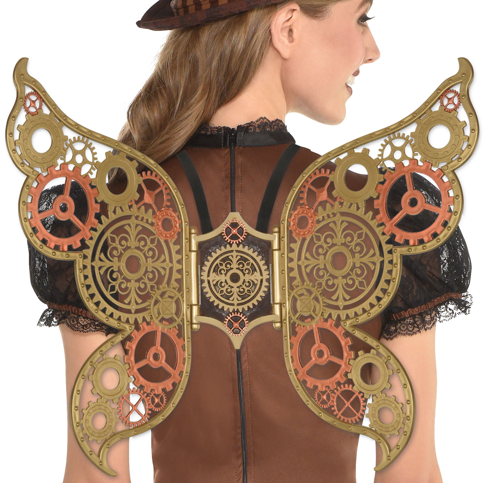 Steampunk Collar w/ Gears and Chains Industrial Victorian Costume Accessory 