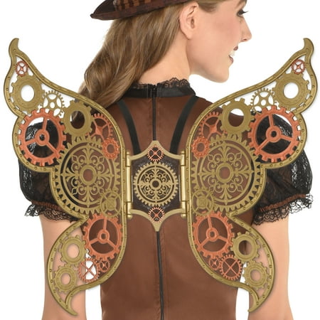 Amscan Steampunk Wings Halloween Costume Accessories for Women, One Size