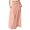 Pink, variant on Women's Straight Midi Skirt - Solid Color, High-Quality Fabric - Versatile for Daily Outings, Spring/Summer/Fall