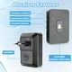 thumbnail image 5 of Timbre inalámbrico portátil e impermeable, alcance de 300 m, IP55, para puerta de entrada exterior, con receptor enchufable., 5 of 5