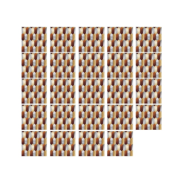 Película brillante 3D recubierta, 24 piezas, azulejos de cerámica, pegados, cocina, estufa, papel pintado decorativo autoadhesivo.