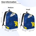 thumbnail image 3 of Naloa Cartoon Shark Canvas Backpack for Men Women Rucksack Casual Travel Daypack College Tote Satchel Bookbag for Teens-Medium, 3 of 7