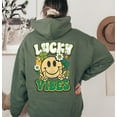 thumbnail image 6 of LUCKY VIBES Graphic Unisex Fleece Hooded Sweatshirt, 6 of 10