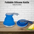 thumbnail image 1 of Kettle Creative Portable Silicona Kettle Gel de Sílice Al Aire Libre Plegado Café Compresión Profesión de Fugas Camping Kettle 1500ml, 1 of 7