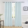 thumbnail image 6 of Black Out Curtain Window Curtain Panels for Apartment, 84" Checks Vertical Blinds Bay Blackout Curtains for Living Room, Grommet Window Curtains Privacy Darkening Single Panel Curtain, 6 of 7