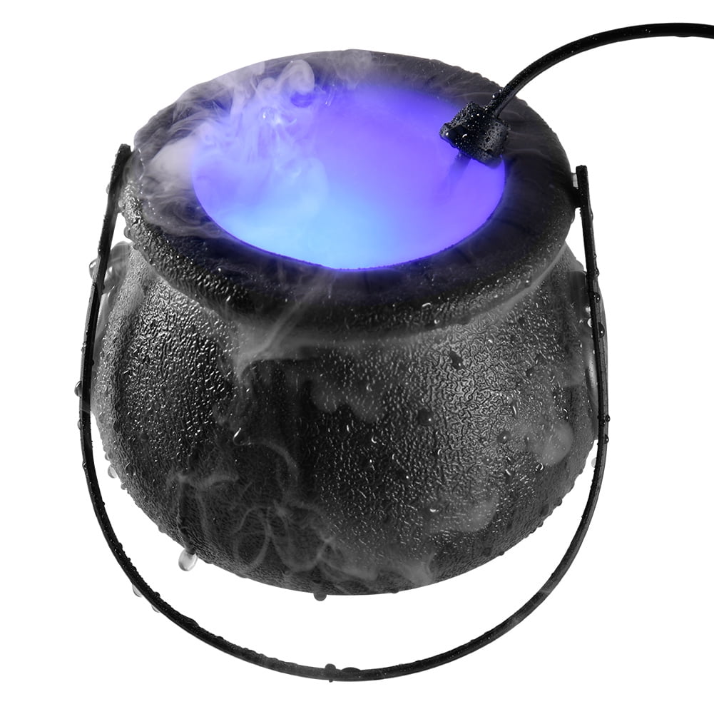 water FOG MAKER spooky COLOR CHANGING Smoke HALLOWEEN Caldron MIST LED light 