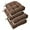 Coffee, variant on Chair Cushions for Dining Chairs Set of 4 Office Chair Cushion 18x18x3 Inches Kitchen Chair Pads Soft and Comfortable Seat Cushion with Ties and Non Slip Backing, Coffee