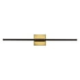 thumbnail image 3 of JONATHAN Y Makena 28" Modern Minimalist Dimmable Integrated LED Metal Wall Sconce, Oil Rubbed Bronze/Brass Gold, 3 of 11