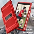 thumbnail image 4 of Dteck For iPad 10.2 8th Generation 2020 / iPad 7th Gen 10.2" 2019, Black Heavy Duty Shield Kickstand without Front Screen Protector Case Cover, Red+Black, 4 of 9