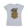 thumbnail image 1 of Harry Potter Womens Hufflepuff Sketch Crest Cotton T-Shirt, 1 of 2