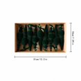 thumbnail image 2 of 9 Pcs Vintage Velvet Christmas Tree Ornaments, Retro Geometric Shatterproof Christmas Tree Decorations for Home Party Mantel, Forest Green, 2 of 3