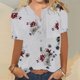 thumbnail image 2 of Camisa de manga corta con estampado de moda informal para mujer Fridja  hjk334, 2 of 4
