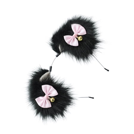 Foxes Ears Tail Furry Dog Ears Headbands Dog Tail Halloween Cosplays Party Dog Costume Accessories for Kids Adults Gifts