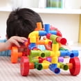 thumbnail image 2 of pdqouc 72pcs Plastic Pipe Plug Supporting Construction Education Toy Assembly Educatio Perfect for Family Fun and Educational Play at Home, 2 of 9